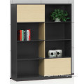 Modern wooden bookcase melamine filing cabinet melamine bookcase